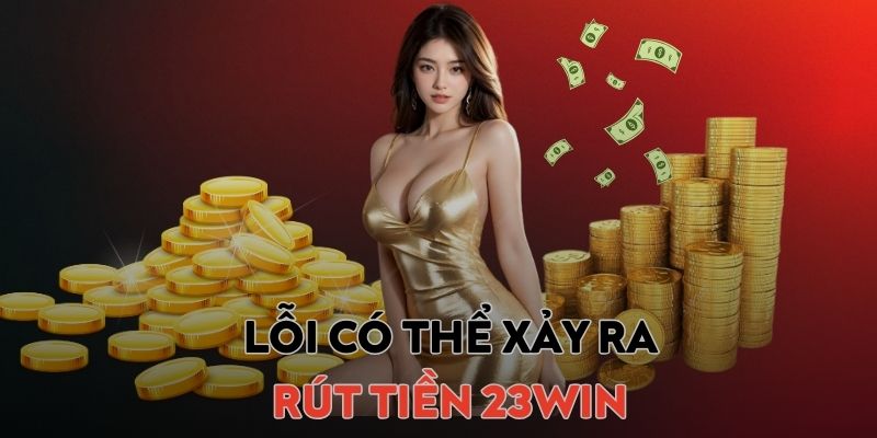 Lỗi có thể xảy ra khi thực hiện thao tác rút tiền 23WIN